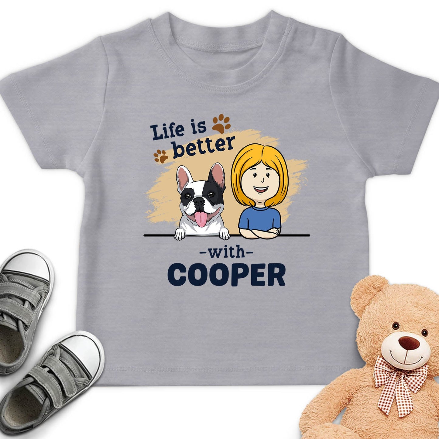 With Dog - Personalized Custom Youth T-shirt