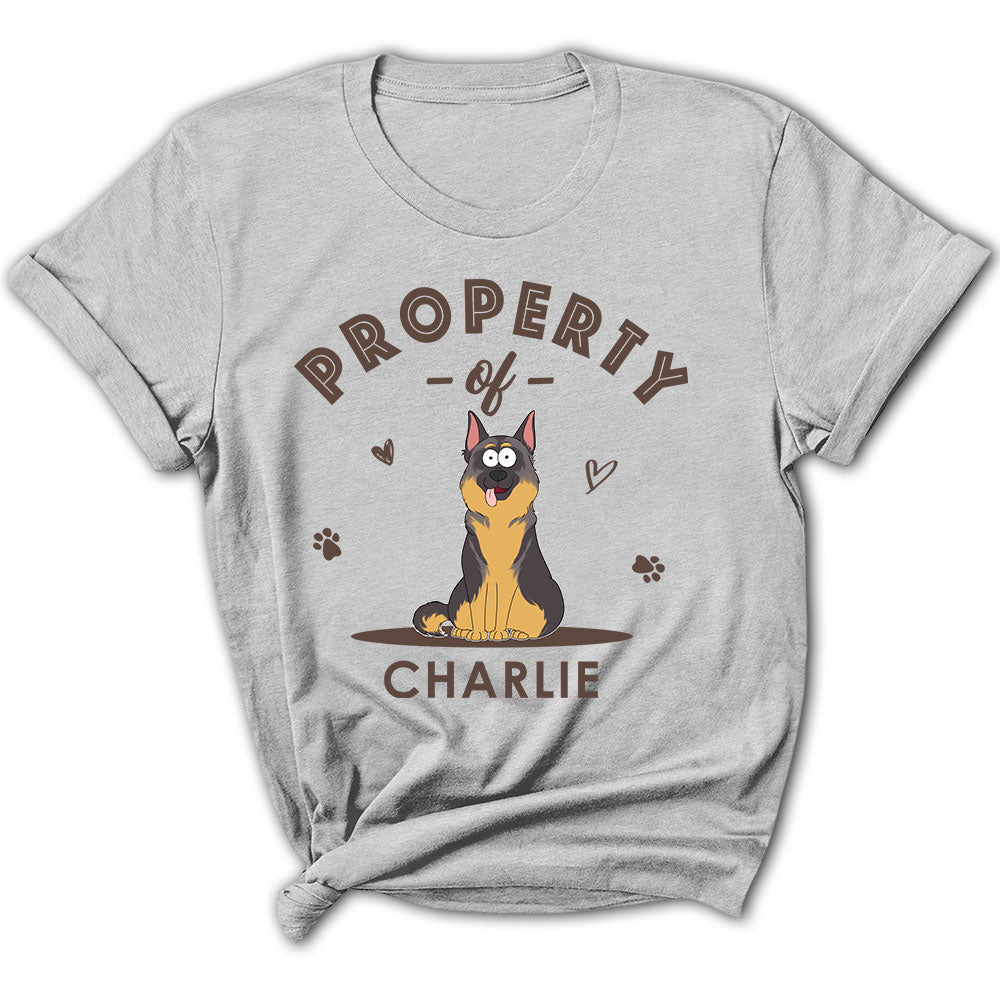 My Dog Property - Personalized Custom Women's T-shirt