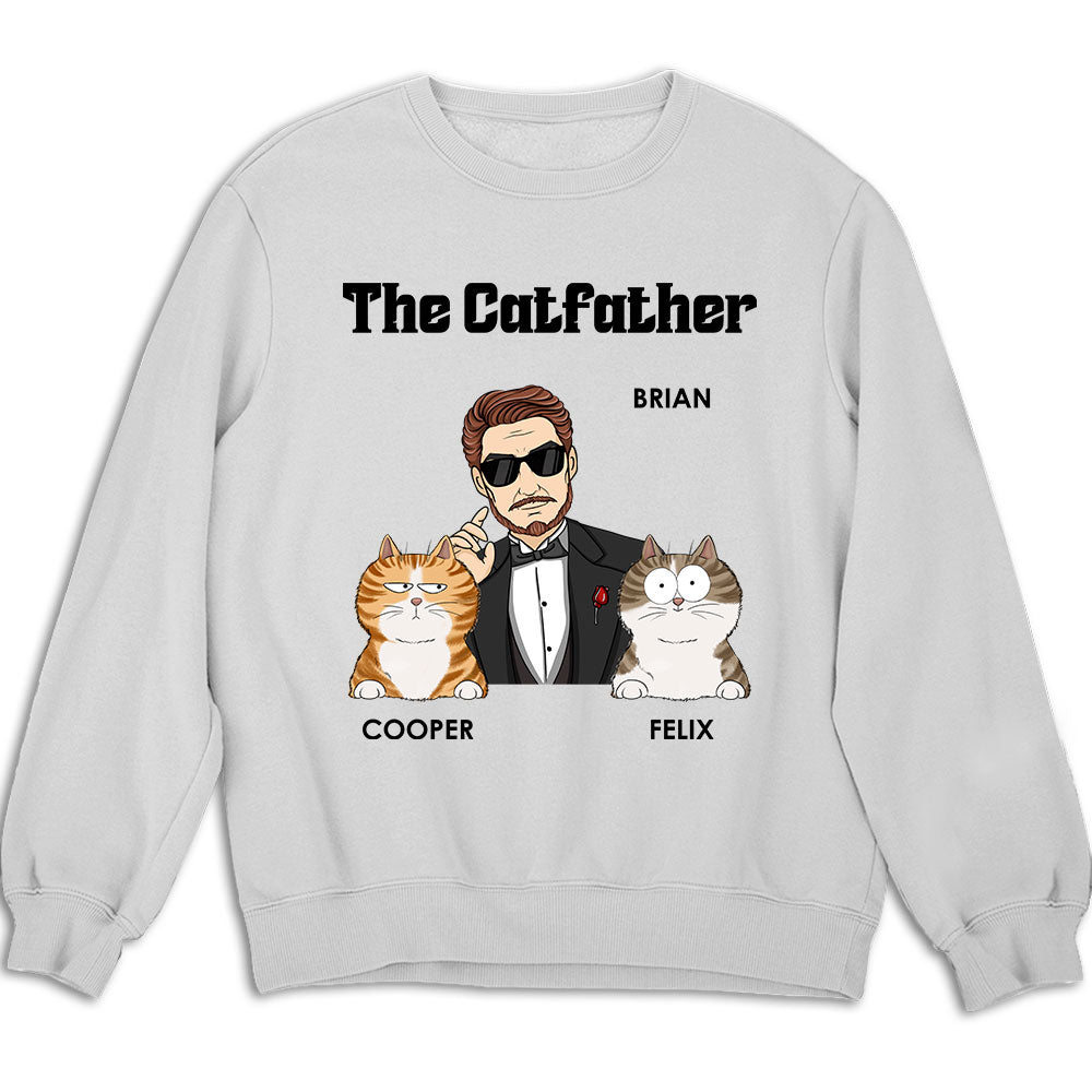 The Cool Catfather - Personalized Custom Sweatshirt