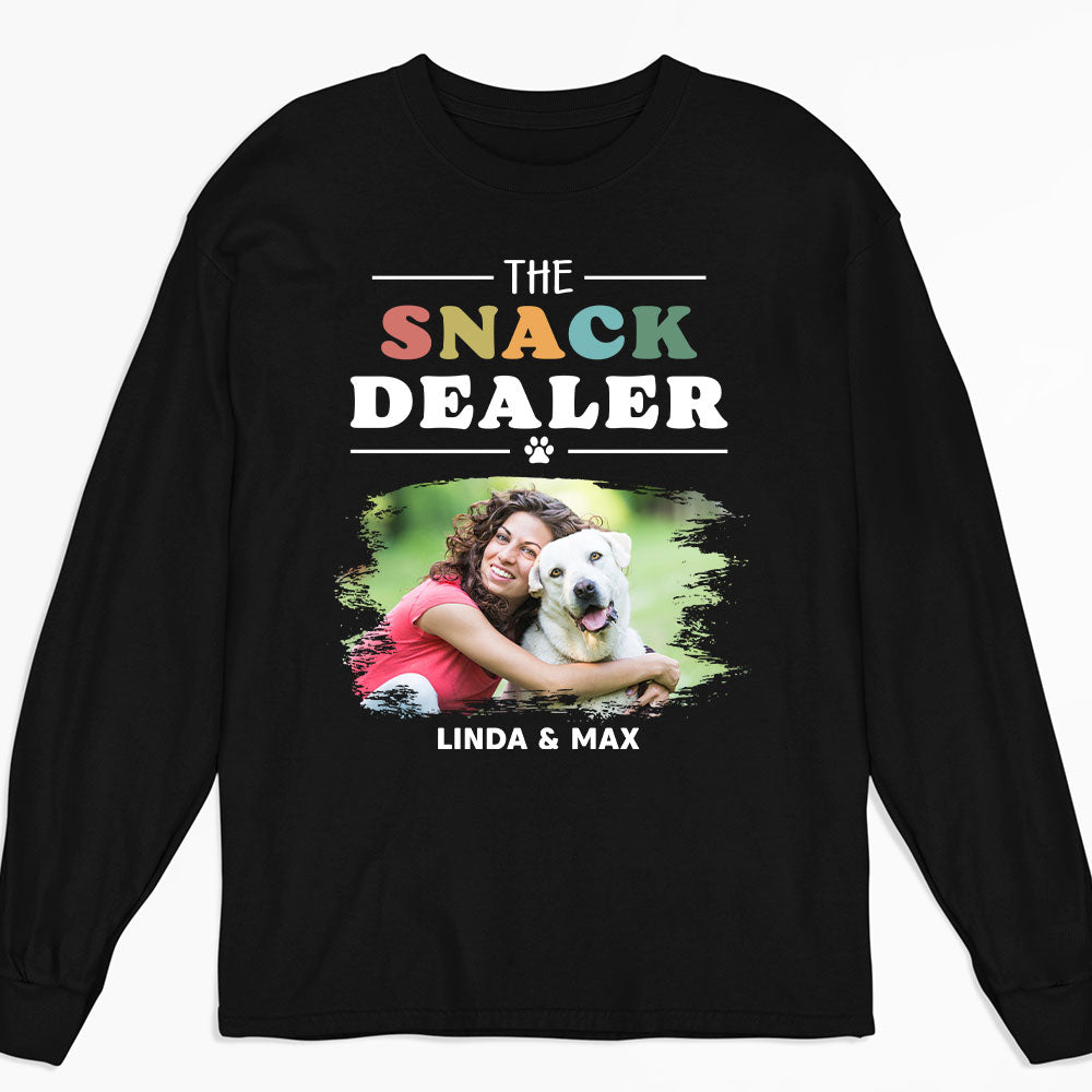 Pets Snack Dealer Photo - Personalized Custom Long Sleeve T-shirt