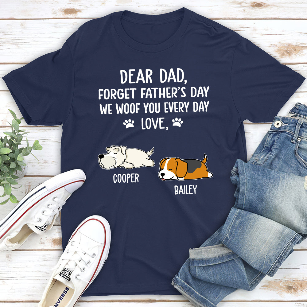 Woof You Dad - Personalized Custom Premium T-shirt