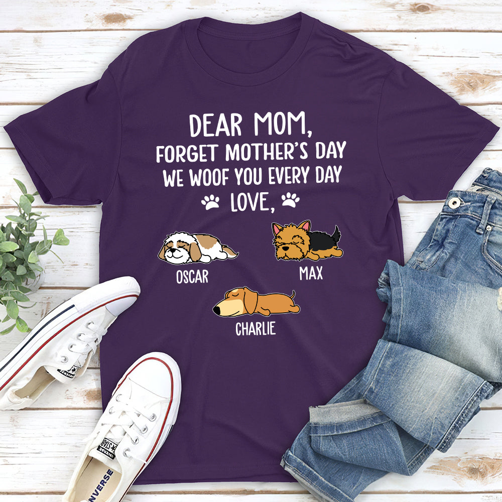 Woof You Dad - Personalized Custom Premium T-shirt