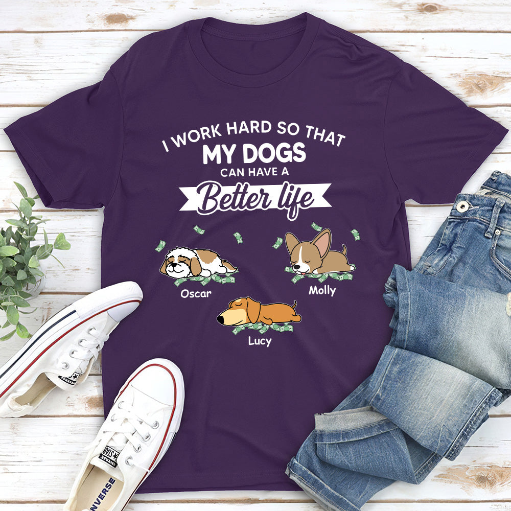 Work Hard For My Baby - Personalized Custom Unisex T-shirt