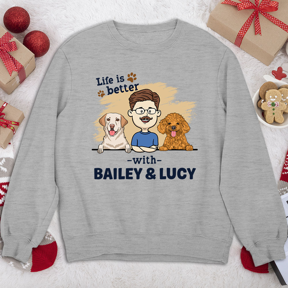 With Dog - Personalized Custom Sweatshirt