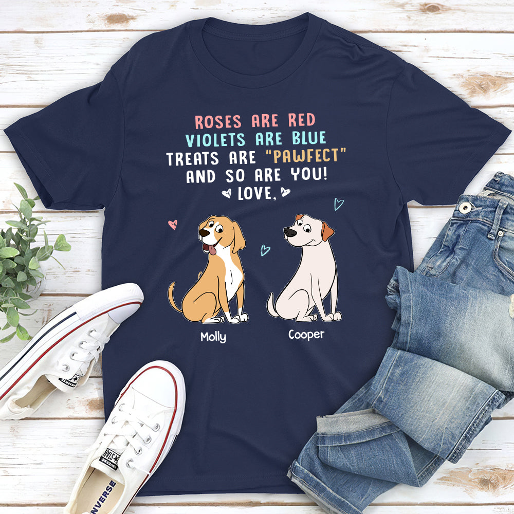 Treats Are Pawfect - Personalized Custom Unisex T-shirt