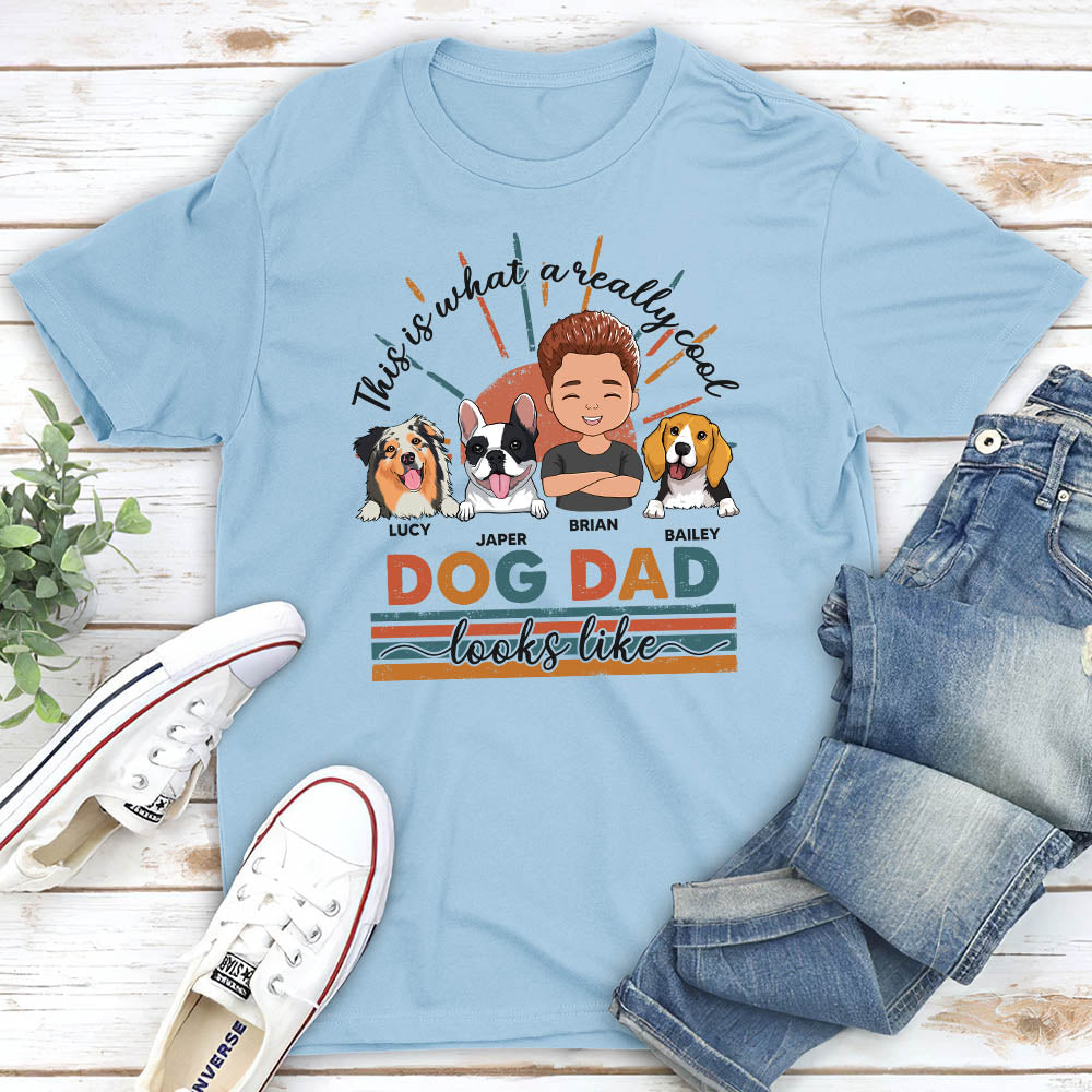 Cool Dog Mom/Dad - Personalized Custom Unisex T-shirt