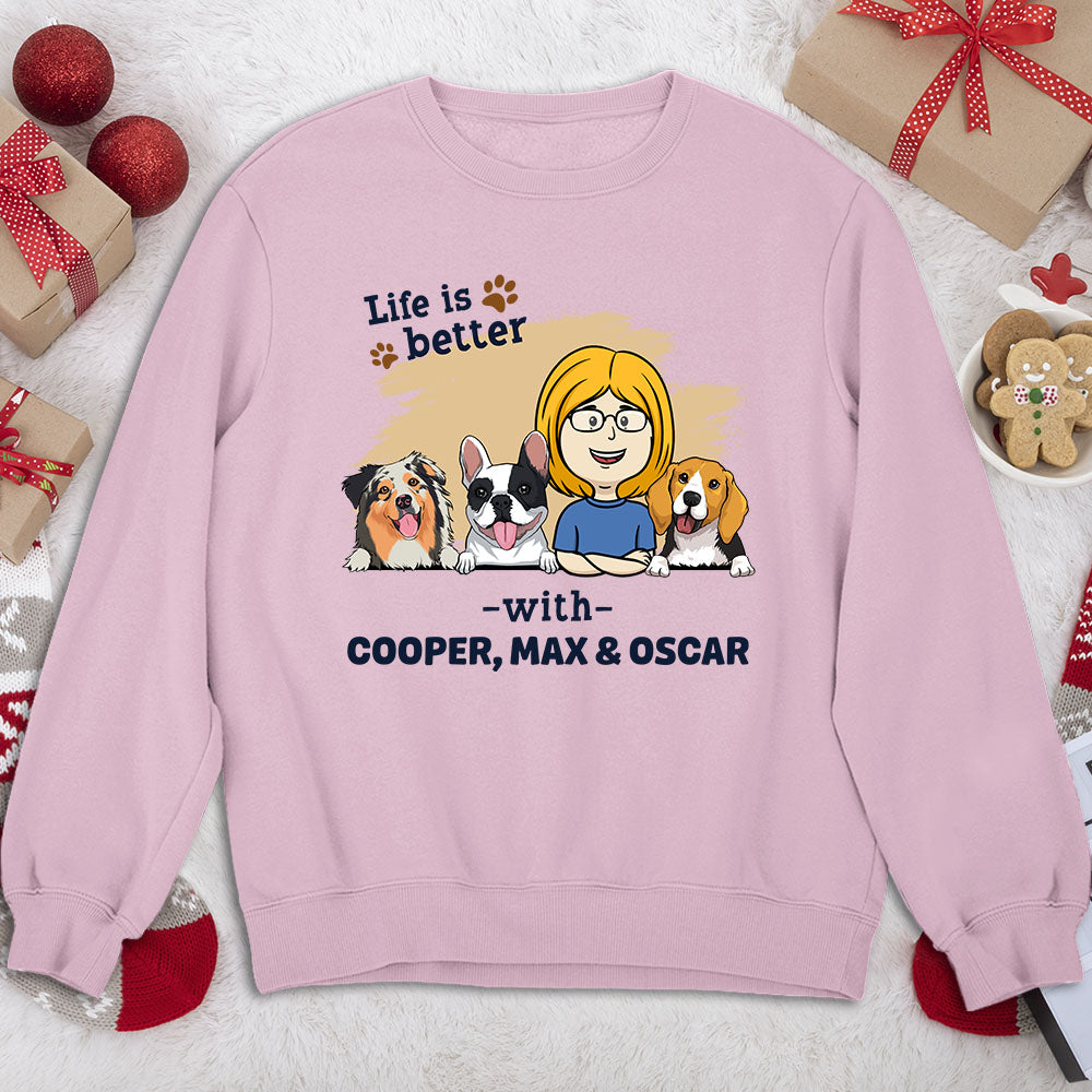 With Dog - Personalized Custom Sweatshirt
