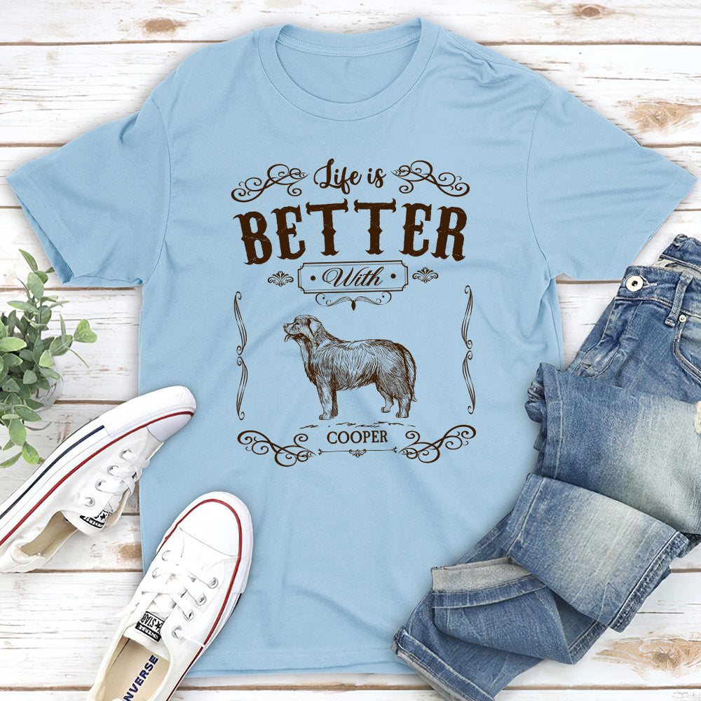 Life Is Better Vintage  - Personalized Custom Unisex T-shirt