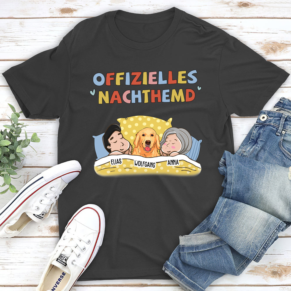 Offizielles Nachthemd Für Paare 2 - Personalisiertes Unisex T-shirt