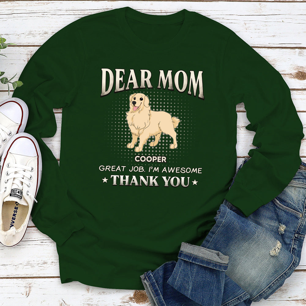 Dad We Are Awesome - Personalized Custom Long Sleeve T-shirt
