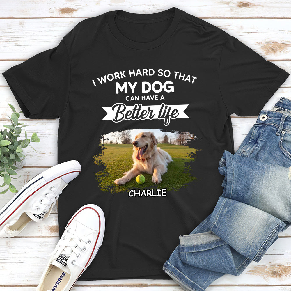Work Hard For My Baby - Personalized Custom Unisex T-shirt