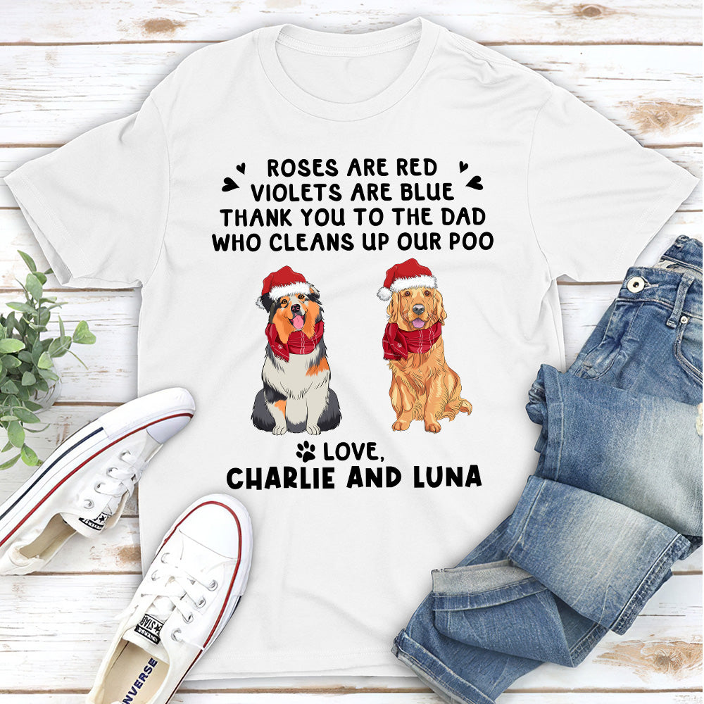 Thanks To Dad - Personalized Custom Unisex T-shirt