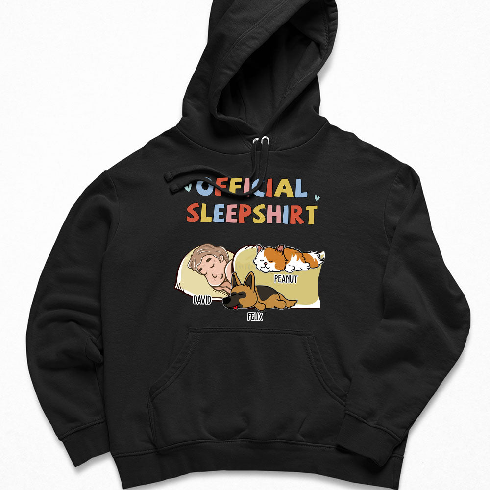 Sleeping Pet Sleepshirt Version 2 - Personalized Custom Hoodie