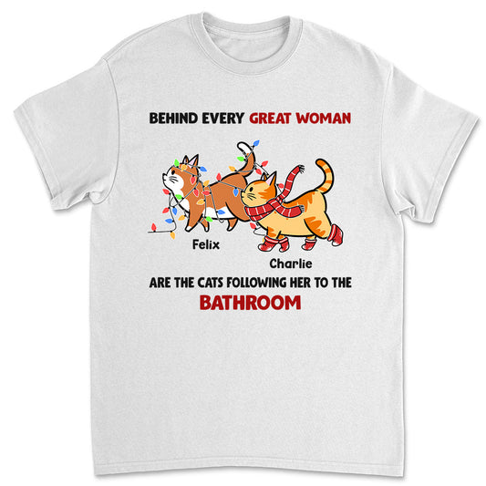 Behind Every Great Person - Personalized Custom Unisex T-shirt