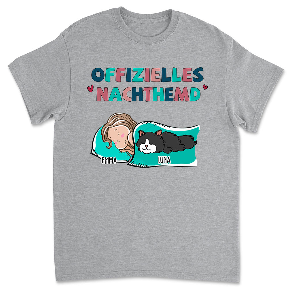 Nachthemd Für Haustierbesitzer - Personalisiertes Unisex T-Shirt