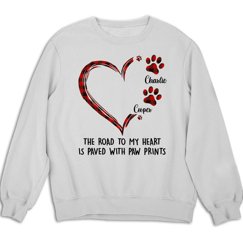 Road To Heart Pattern - Personalized Custom Sweatshirt