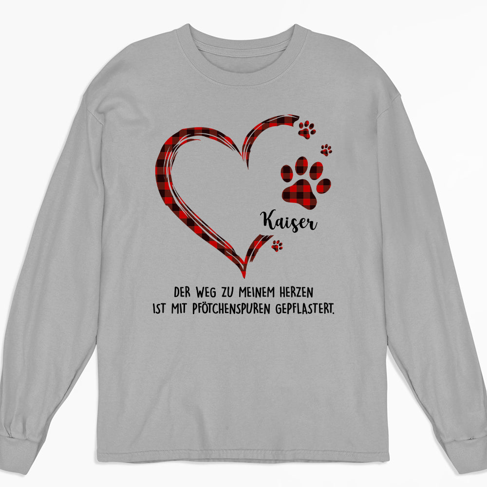 Der Weg Zu Meinem Herzen -  Personalisiertes Langarm T-shirt