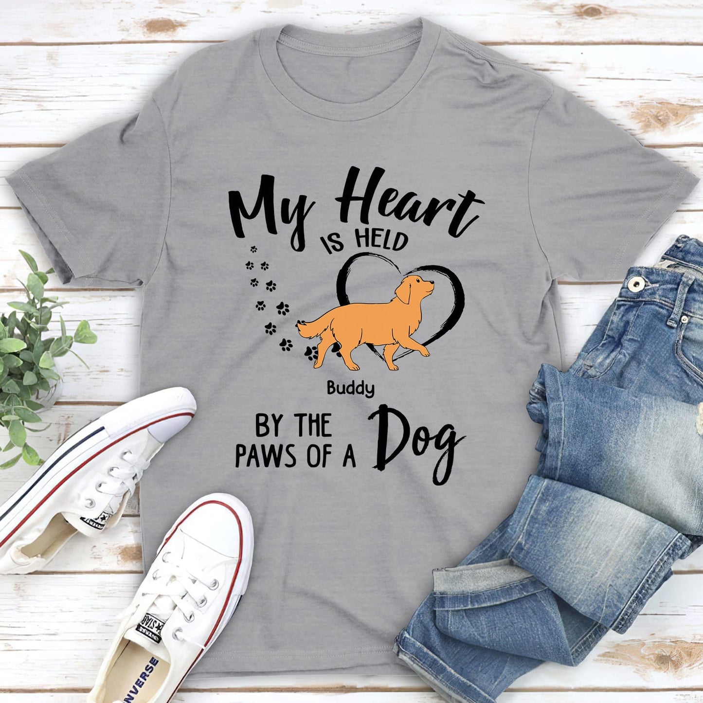 My Heart Is Held - Personalized Custom Unisex T-shirt