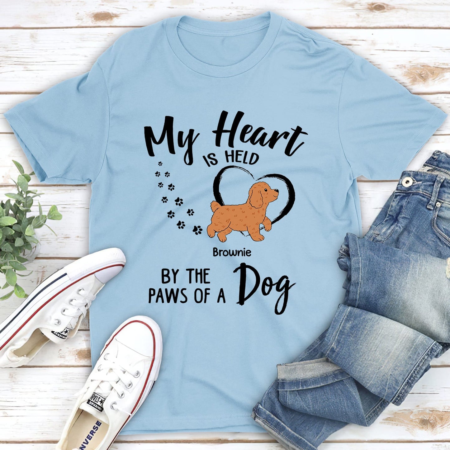 My Heart Is Held - Personalized Custom Unisex T-shirt