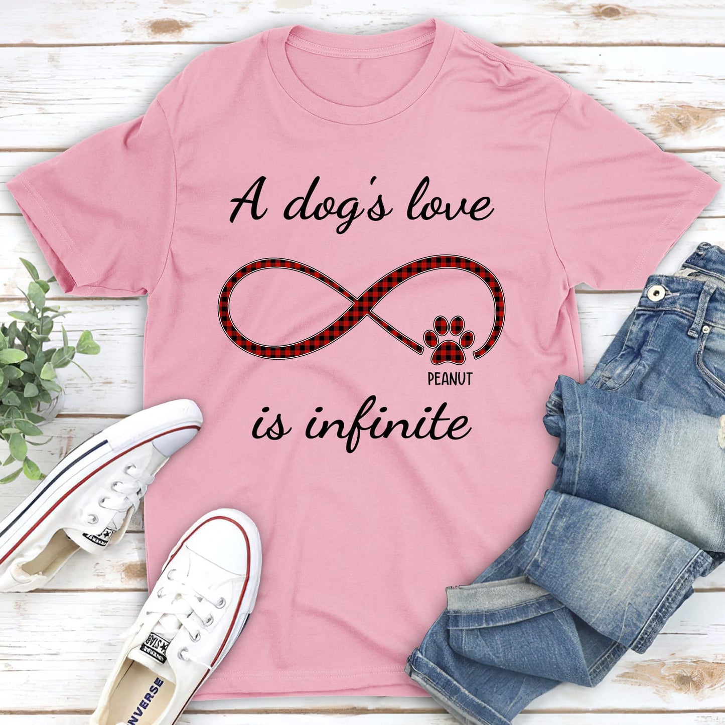 Infinite Love Pattern - Personalized Custom Unisex T-shirt