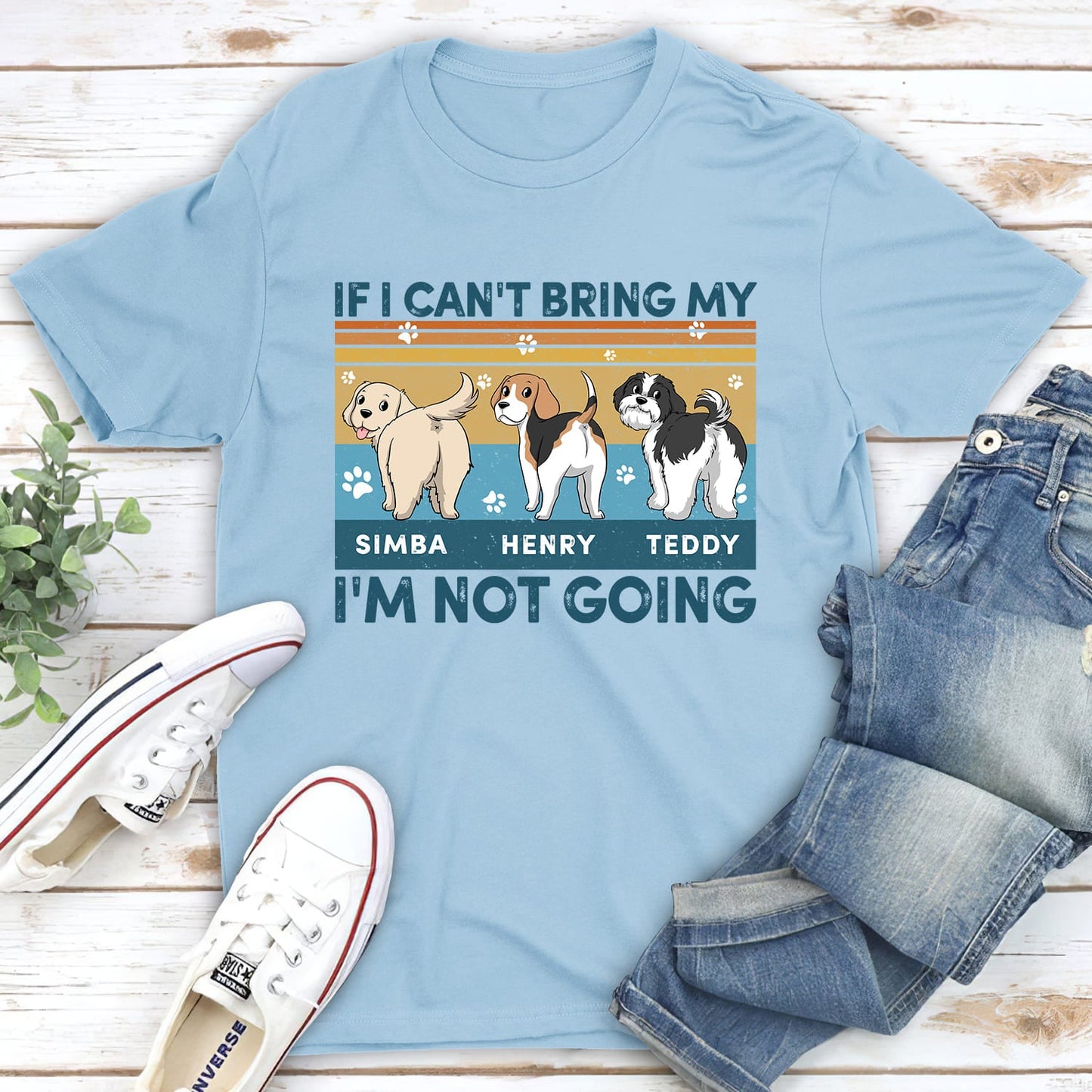 Brings My Dogs - Personalized Custom Unisex T-shirt