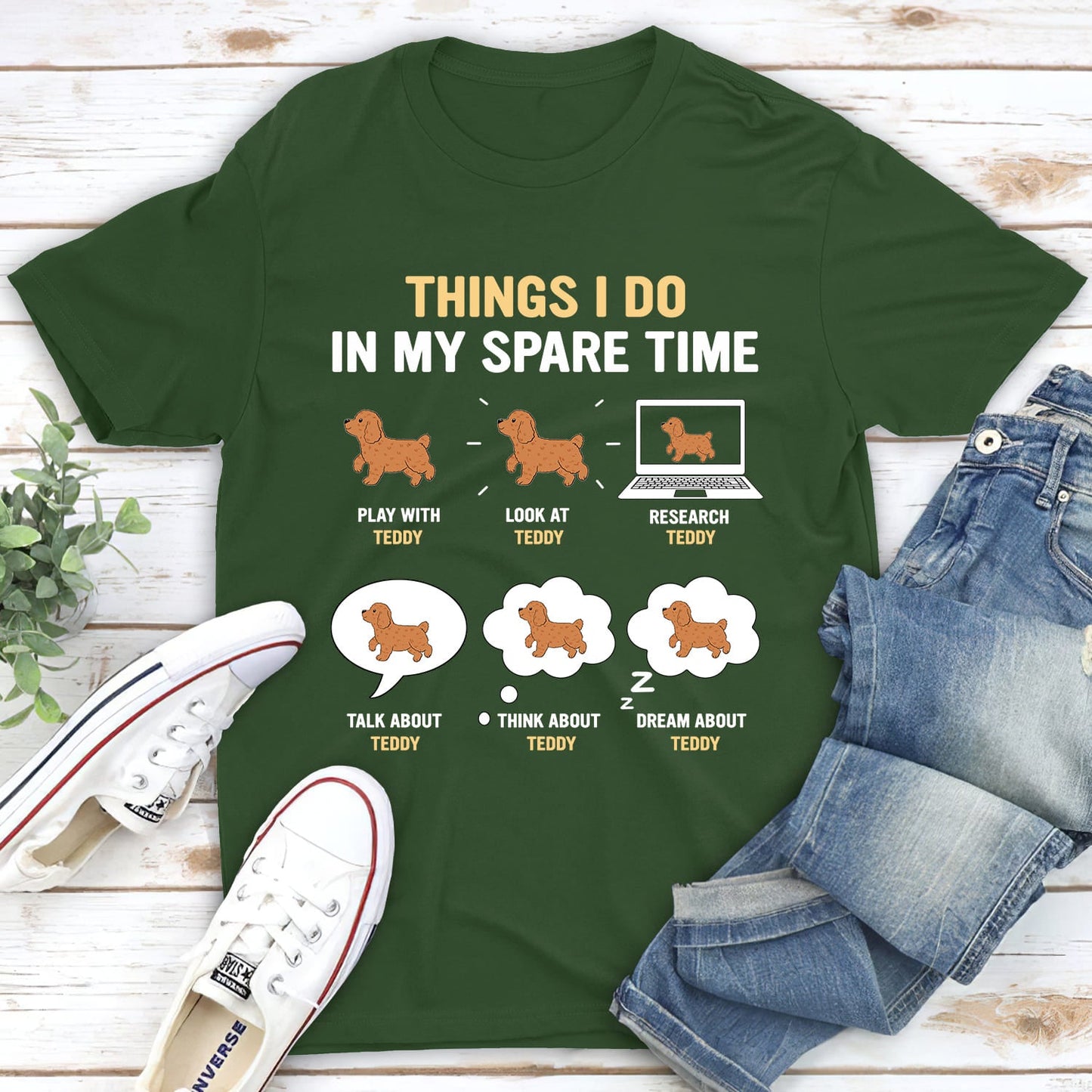 In My Spare Time - Personalized Custom Unisex T-shirt