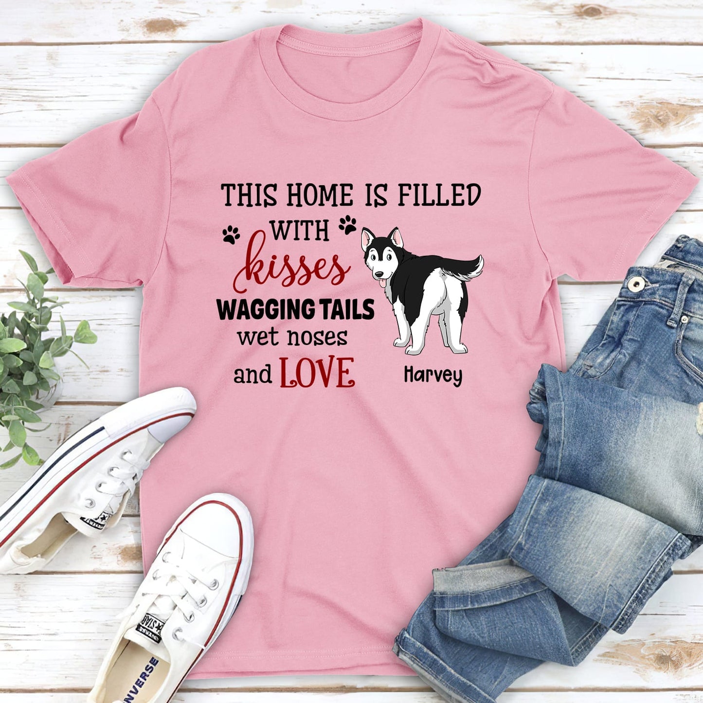 Wagging Tails - Personalized Custom Unisex T-shirt