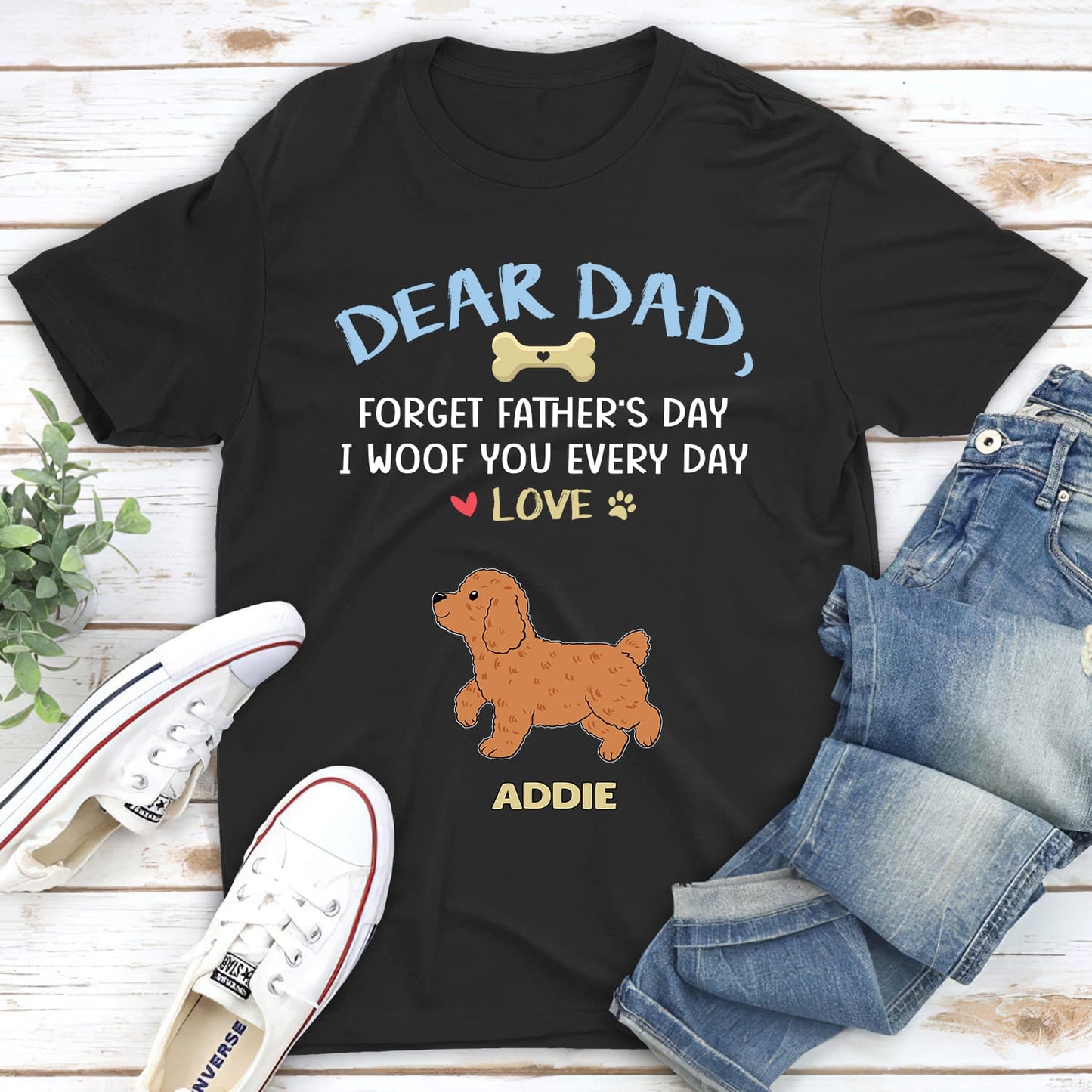 We Woof You, Dad - Personalized Custom Unisex T-shirt