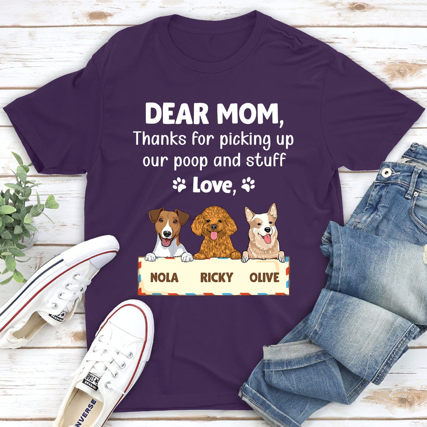 Letter To Mom - Personalized Custom Unisex T-shirt