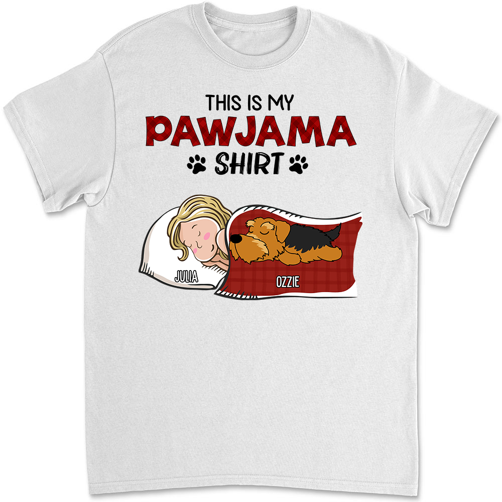 Sleeping Pajama Shirt - Personalized Custom Unisex T-shirt