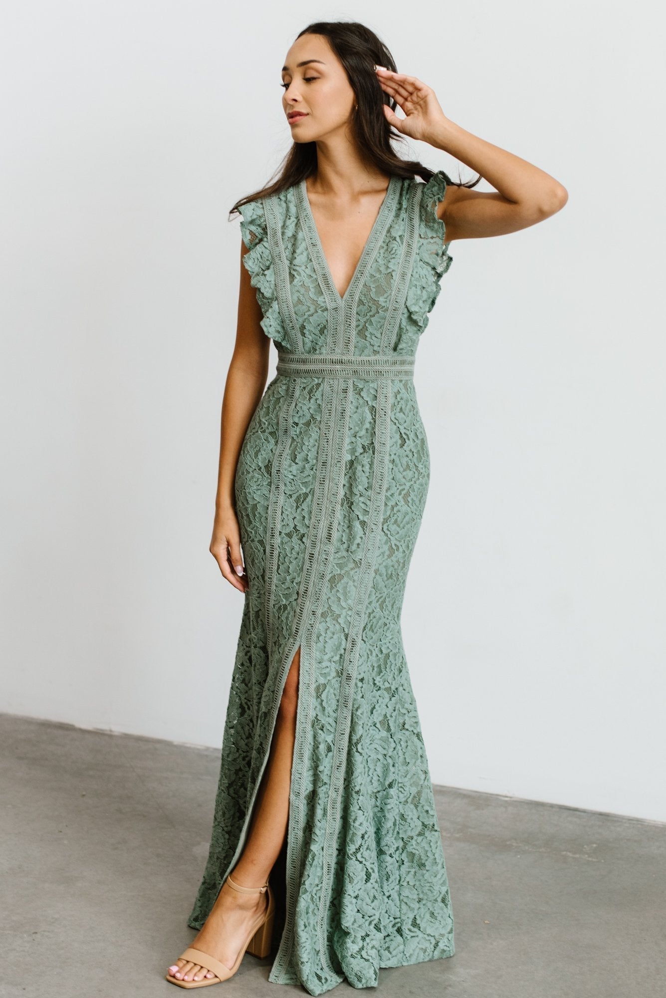 Monroe Lace Dress | Sage - Baltic Born