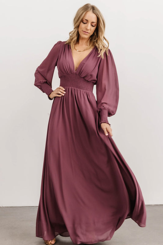 Olivia Maxi Dress | Vintage Plum - Baltic Born