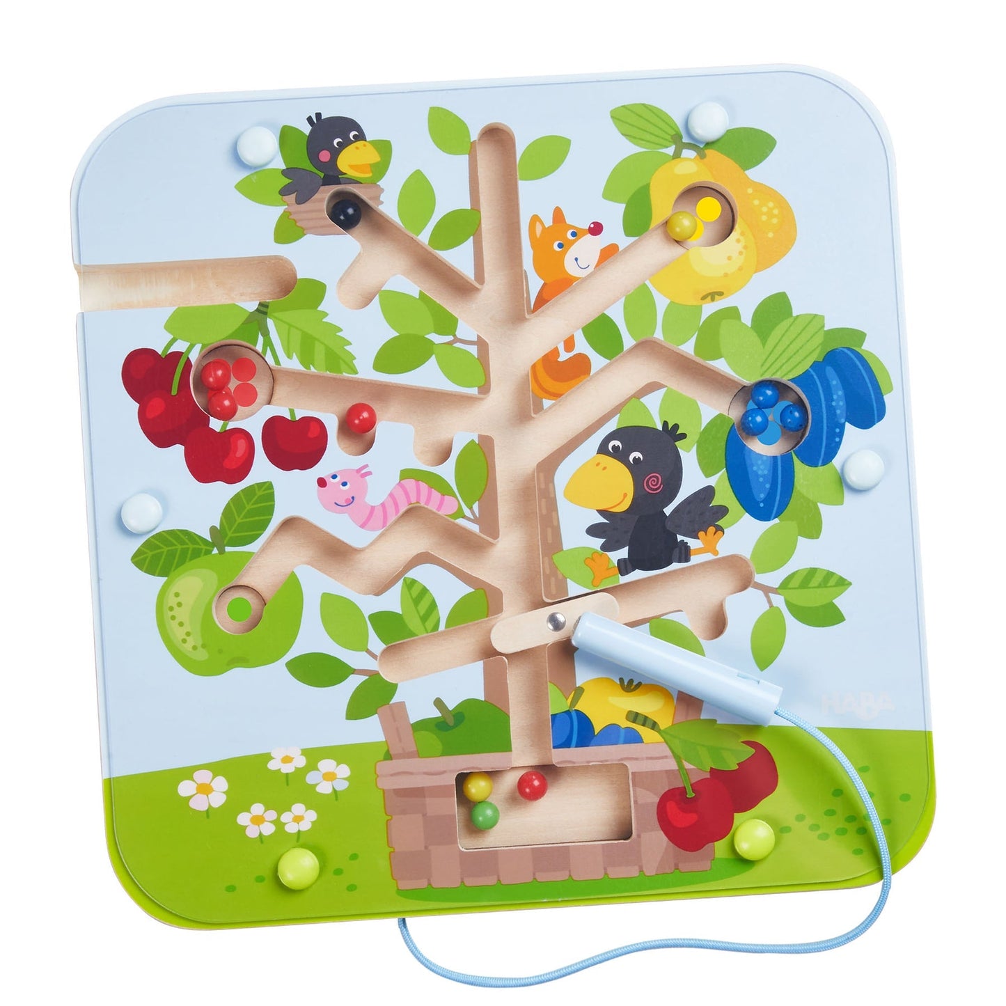 Haba Orchard Maze Magnetic Sorting Game