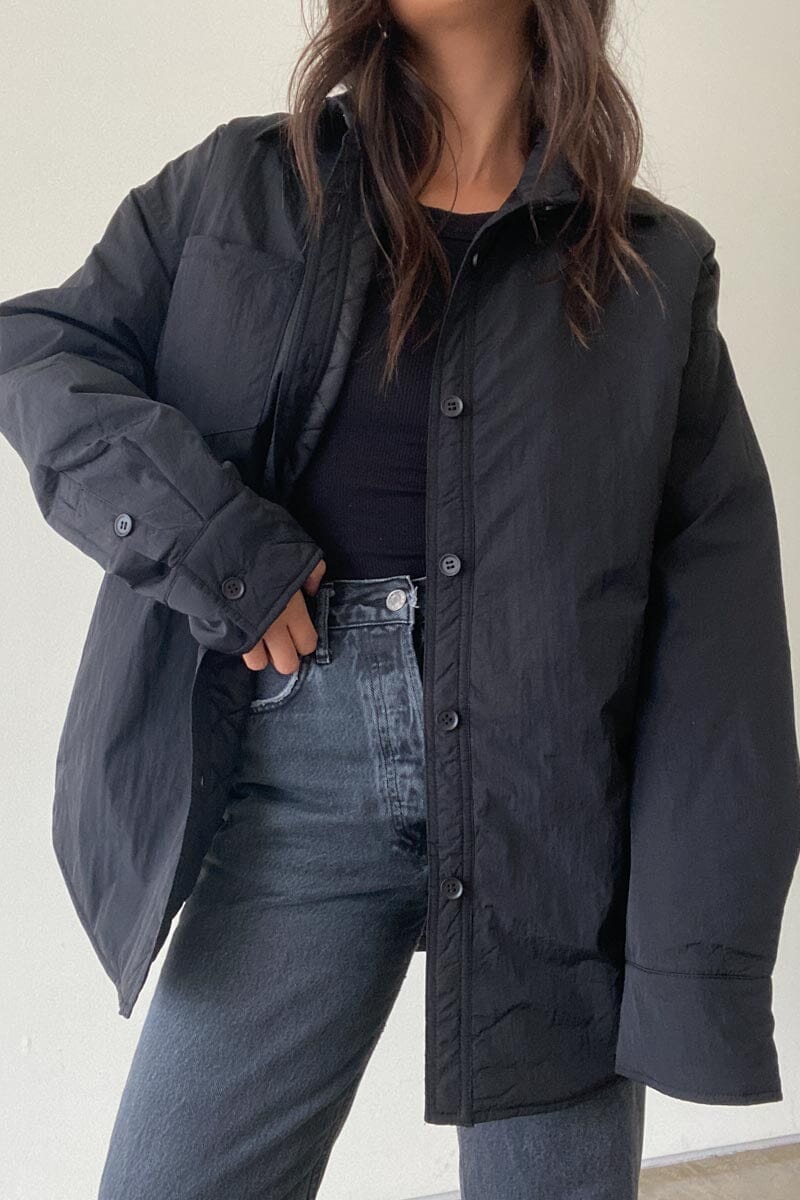 Oversized Padded Shirt Jacket