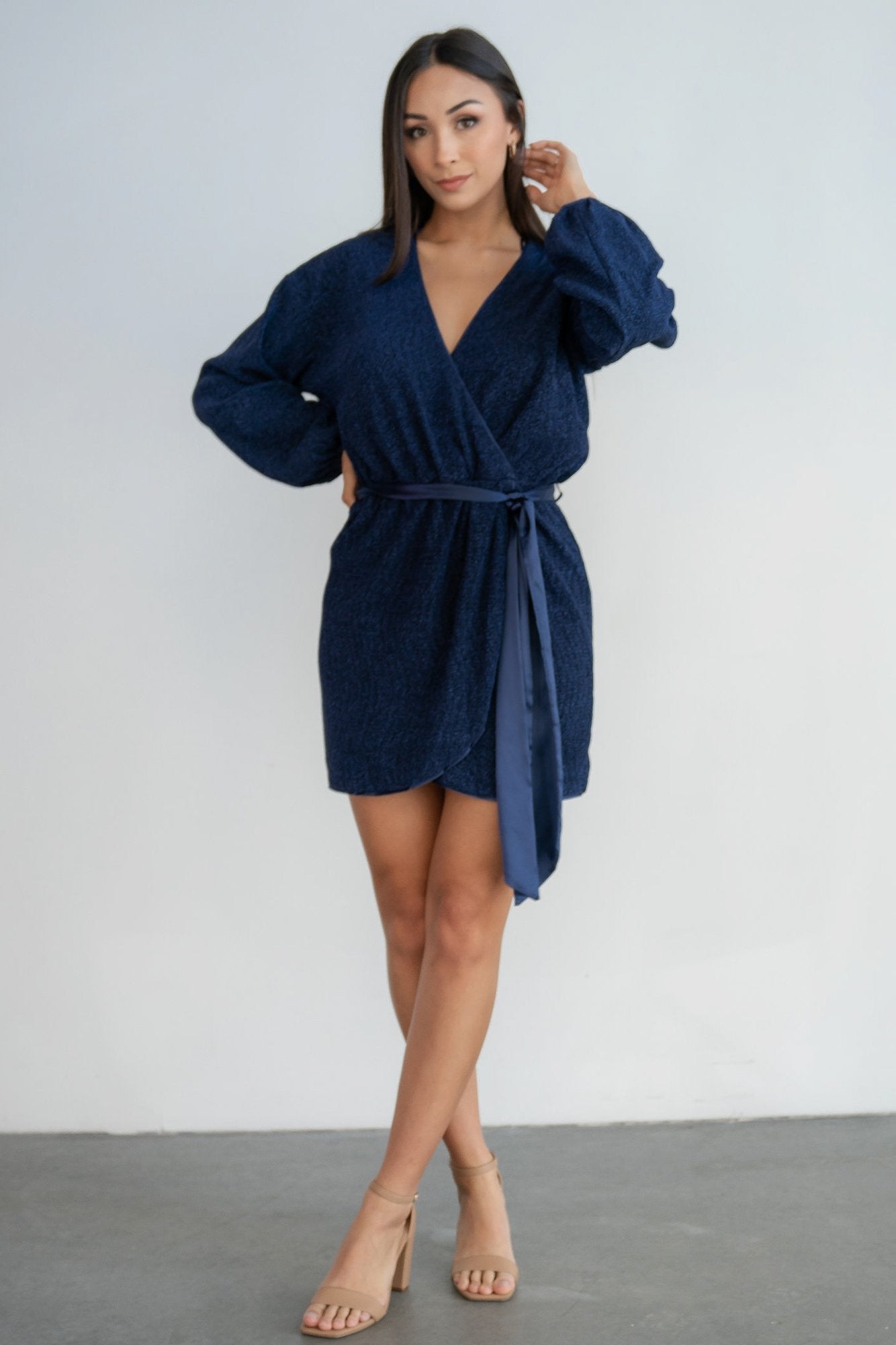 Packard Sparkle Mini Dress | Navy - Baltic Born