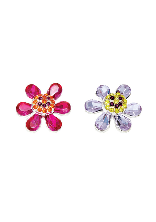 HAPPY FLOWER EARRINGS PINK LILAC