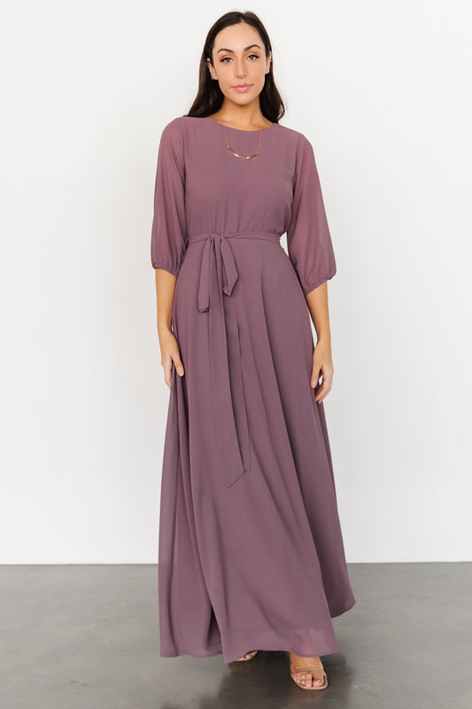 Rebecca Maxi Dress | Vintage Plum - Baltic Born