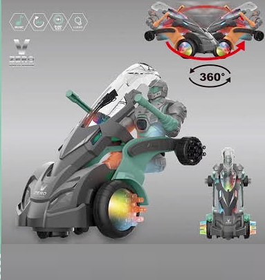 Robot Transforming Car Light Up With Sound