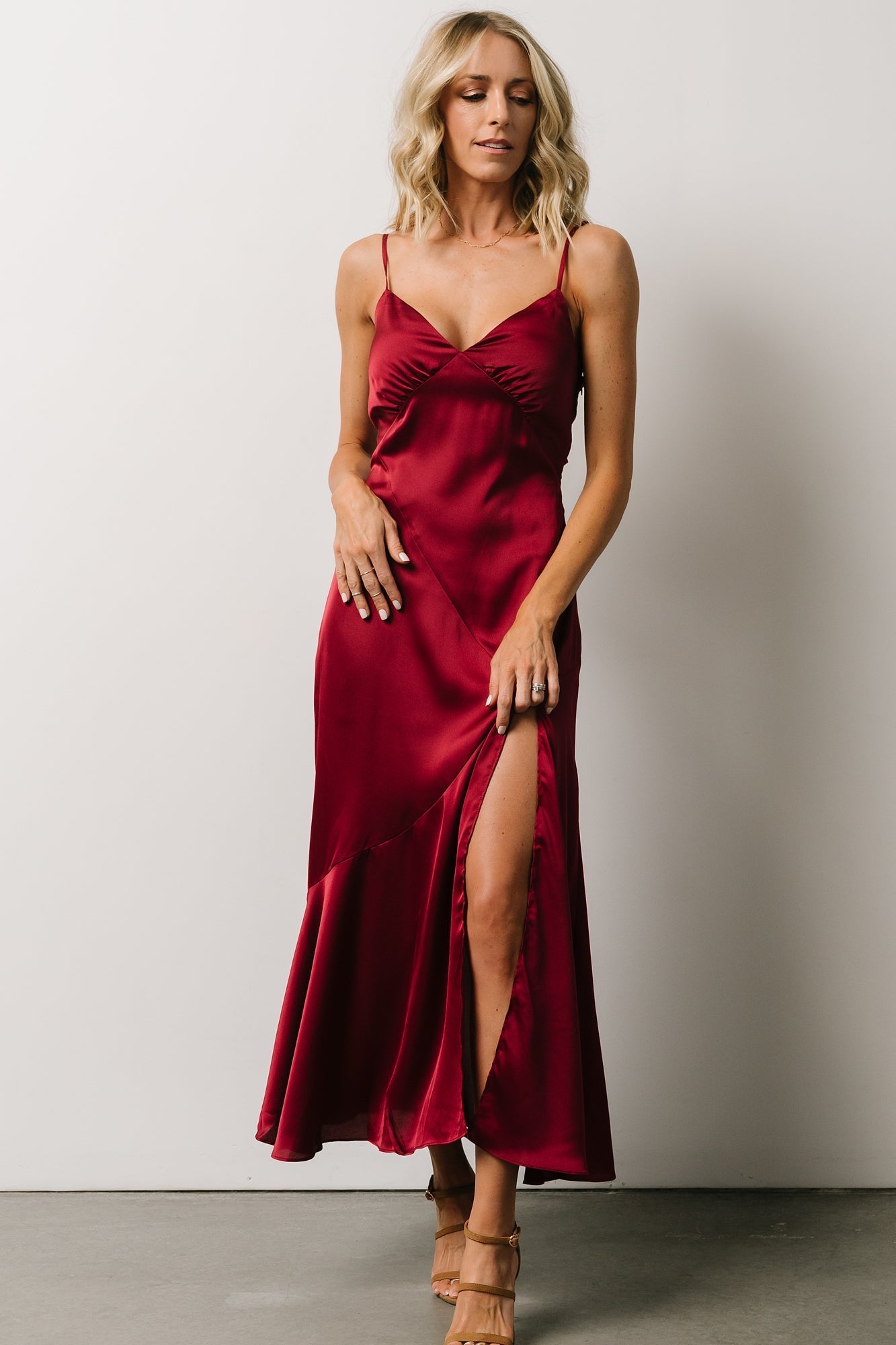 Sabina Slip Dress | Burgundy - Baltic Born