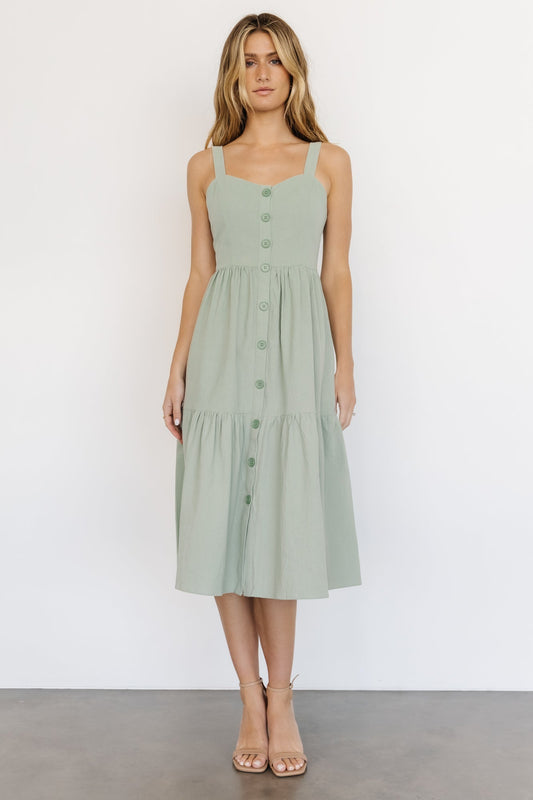 Sammy Tank Midi Dress | Sage - Baltic Born