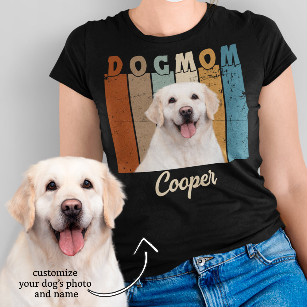 Dog Mom/Dad Retro - Personalized Custom Unisex T-shirt
