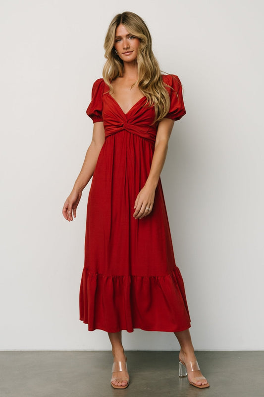 Shaylie Midi Dress | Rust - Baltic Born