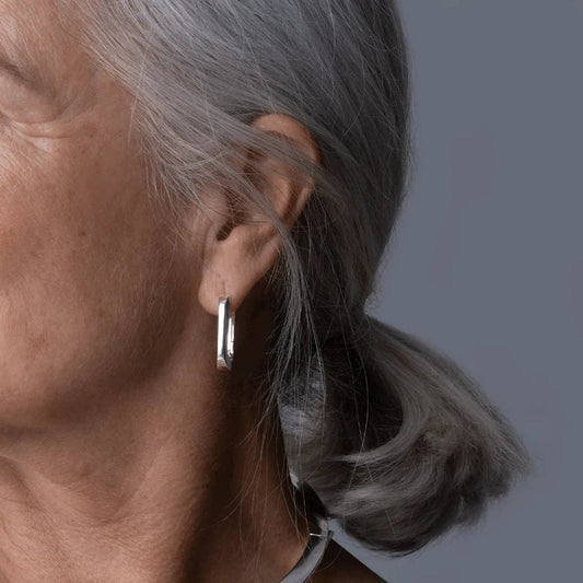 JENNYBIRD Silver U-Link Earrings