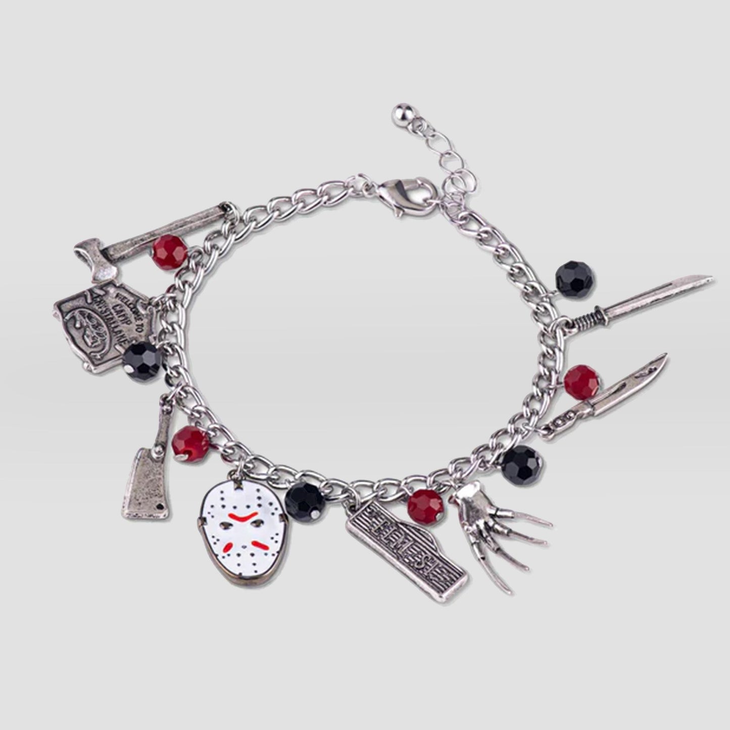 Freddy Vs. Jason Friday the 13th Nightmare on Elm Street Charm Bracelet