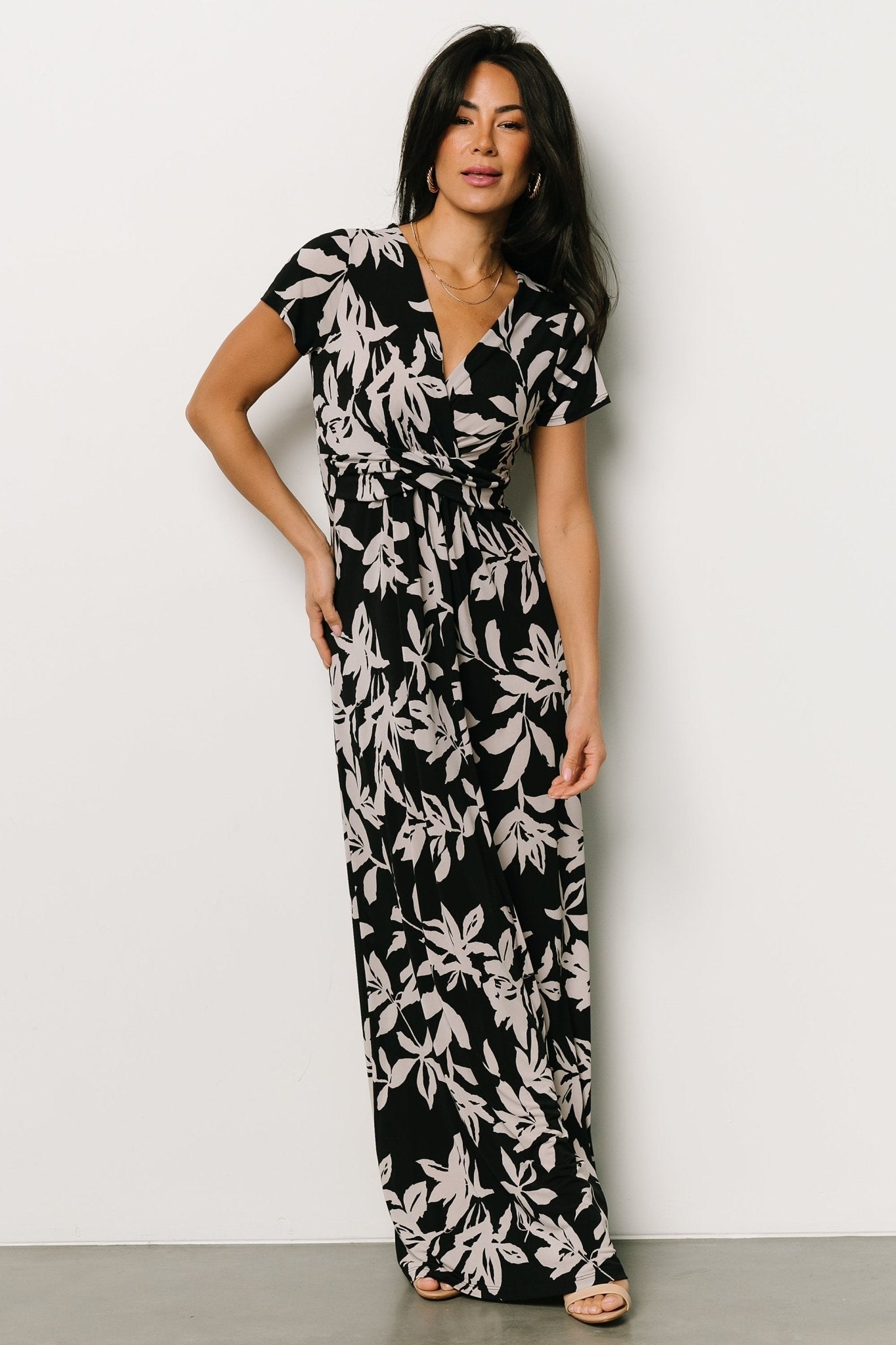 Soleil Maxi Dress | Black Floral - Baltic Born