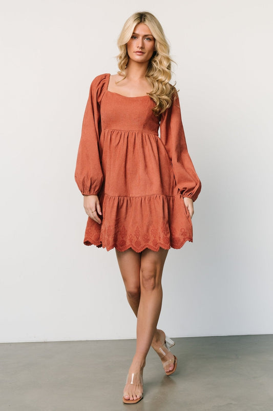Sundsvall Short Dress | Dusty Clay - Baltic Born