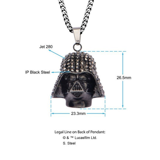 Darth Vader Crystal Necklace