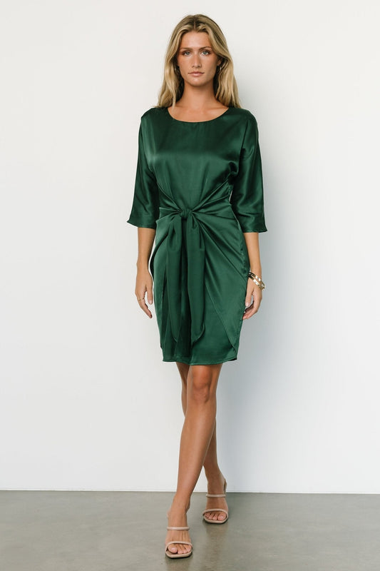 Theo Mini Dress | Hunter Green - Baltic Born