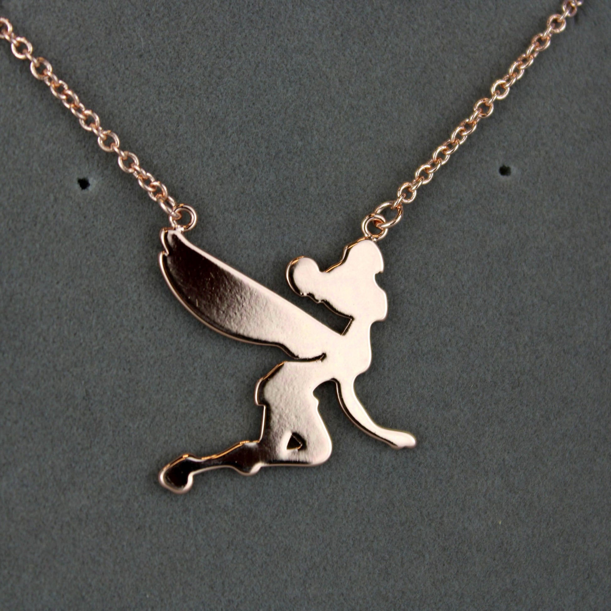 Tinker Bell (Peter Pan) Disney Gold Plated Silhouette Necklace