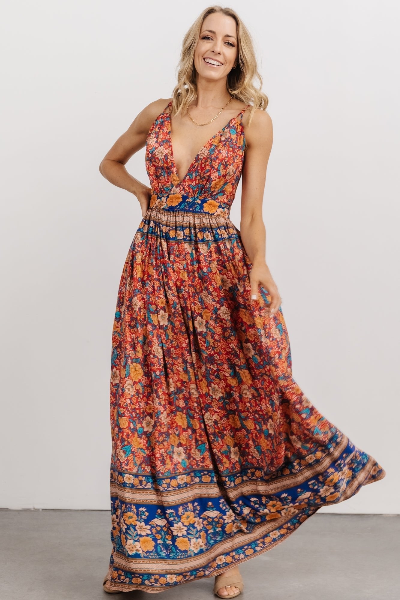 Udora Maxi Dress | Red Multi Floral - Baltic Born